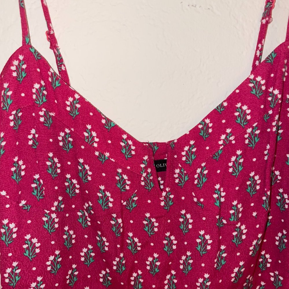 Red Olivaceous Strappy Dress Large - Picture 4 of 6